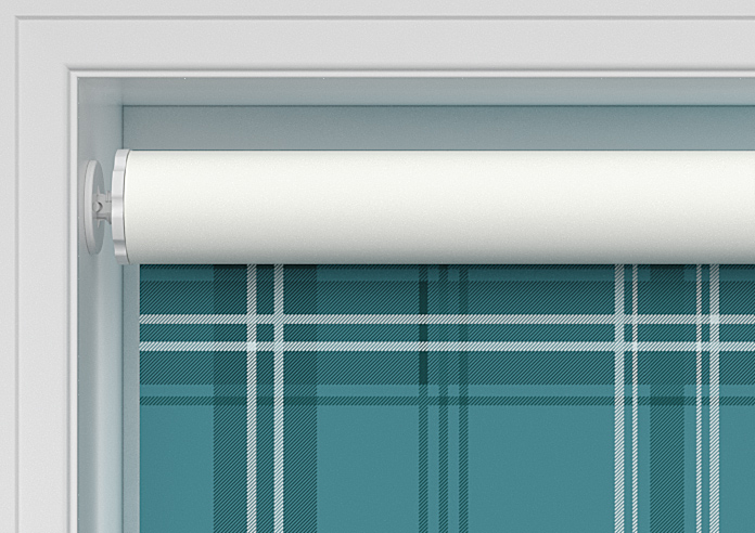 Montrose (Blackout), Tartan Teal - Twist&Fit Roller Blind - Image 9